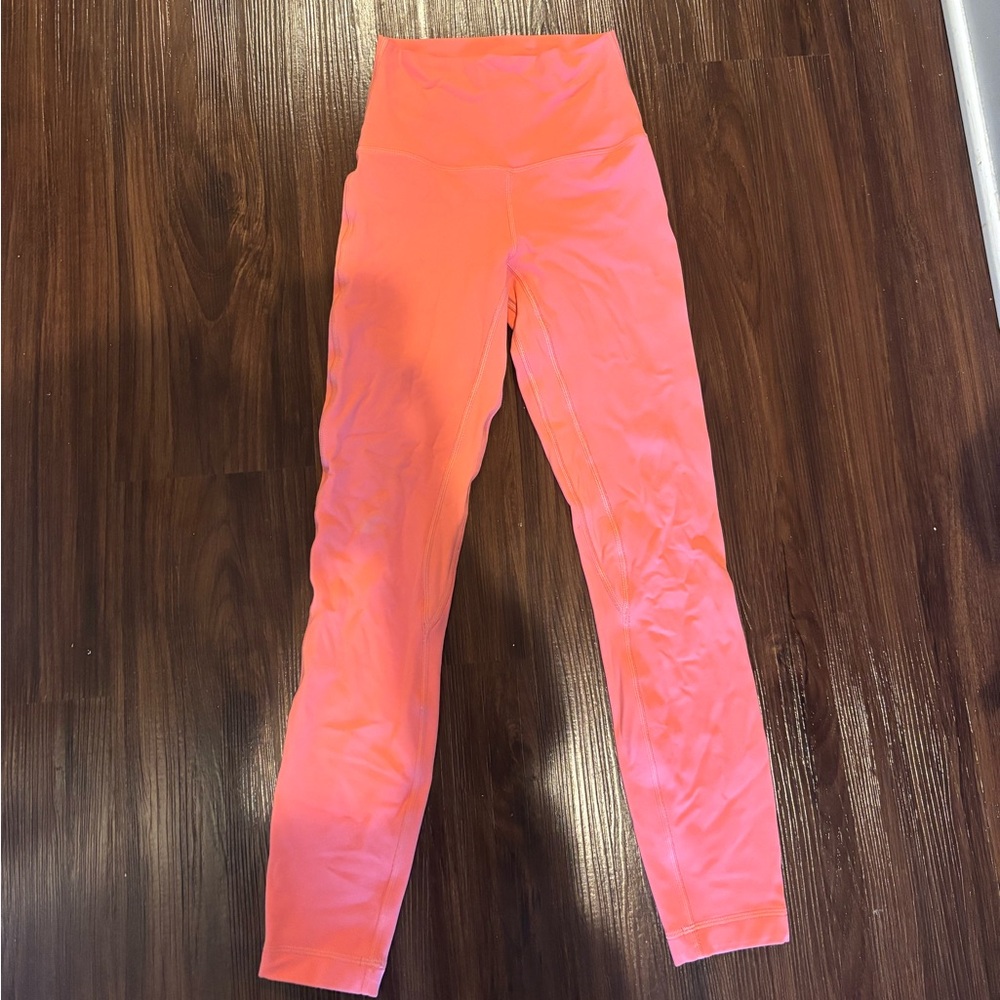 lululemon coral align leggings size 2